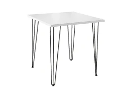 Стол обеденный квадратный TLC-1.2 White In 2S Black 732*750*750