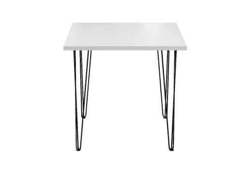 Стол обеденный квадратный TLC-1.2 White In 2S Black 732*750*750