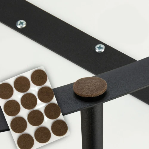 Стол журнальный МеталлАрт М024 белый мрамор/черный