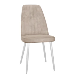 Стул DikLine 326 B03 BEIGE, ножки белые