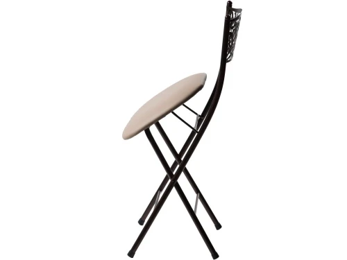 Стул складной Стефани ДП2-04, кожзам Линкольн беж, каркас арабискат