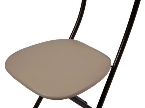 Стул складной Стефани ДП2-04, кожзам Линкольн беж, каркас арабискат