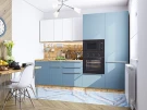 Кухня прямая модульная Фьюжн-07 Silky White/Silky Blue Silky White/Silky Blue 2140*2700*600 Кухня прямая модульная Фьюжн-07 Silky White/Silky Blue Silky White/Silky Blue 2140*2700*600