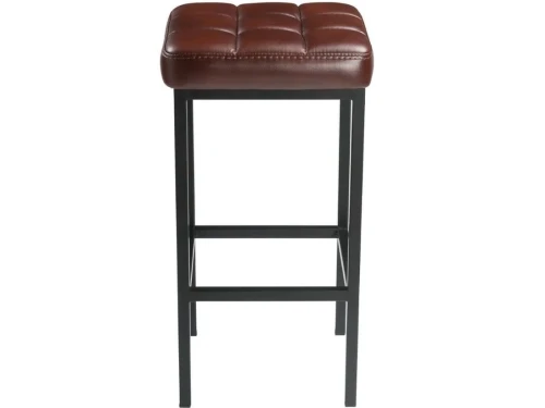 Стул «Камелот» ДП 2-07, кожзам «Мустанг браун», каркас черный матовый