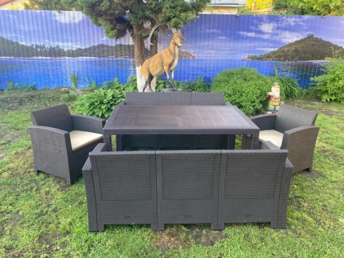 Комплект мебели под искусственный ротанг для отдыха Калифорния «California Family Maxi Set» арт.77787/77770/536 КД  -  2