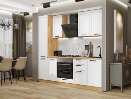 Кухонный гарнитур Нео-02 White Silk Дуб Вотан