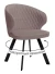 Стул DikLine 249 поворотный, K4 капучино, ножки черные