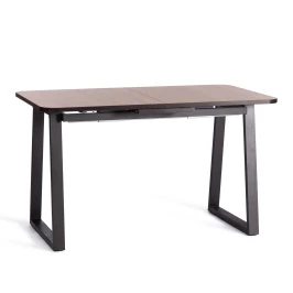 Стол MALTIDO ЛДСП/HPL/металл, 130 х 75+30 х 75 см, Дуб Вотан/чёрный