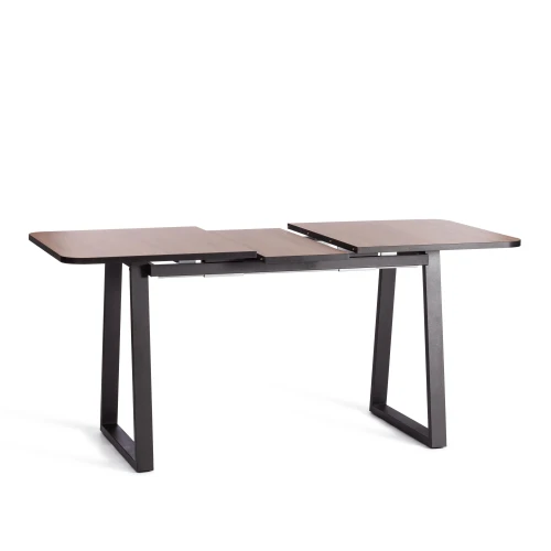 Стол MALTIDO ЛДСП/HPL/металл, 130 х 75+30 х 75 см, Дуб Вотан/чёрный