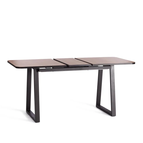 Стол MALTIDO ЛДСП/HPL/металл, 130 х 75+30 х 75 см, Дуб Вотан/чёрный