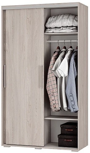 Шкаф-купе Мебелони ШКК-11, ясень белый