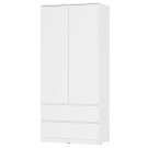 Шкаф двухстворчатый Симпл ШК-03, белый