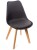 Комплект из 4-х стульев Eames Bon чёрный