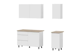 Кухонный гарнитур "Денвер" (1,6м) (Серия 2) Сейф (SAFE) Белый/Дуб Сонома Кухонный гарнитур "Денвер" (1,6м) (Серия 2) Сейф (SAFE) Белый/Дуб Сонома