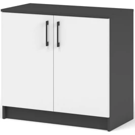 Комод «Чикаго» 2д Антрацит/Белый