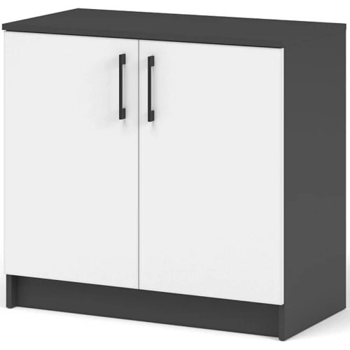 Комод «Чикаго» 2д Антрацит/Белый