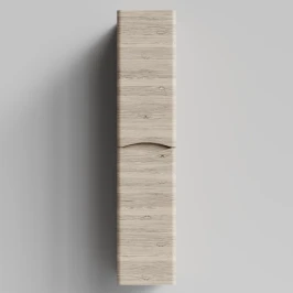 Пенал Адель 30 (2 двери) подвесной, Дубослив ореховый светлый ПВХ 3445, правый, бельевая корзина