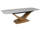 Стол обеденный SIGNAL DOLCE Ceramic Statuario Venato белый/дуб 180-240/95 Стол обеденный SIGNAL DOLCE Ceramic Statuario Venato белый/дуб 180-240/95