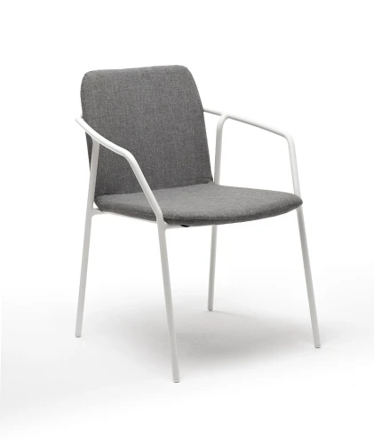 "Марокко" стул из текстилена nanotex, алюминиевый каркас, цвет серый
