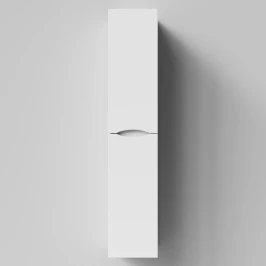 Пенал Лайт 30 подвесной, белый глянец, левый, бельевая корзина