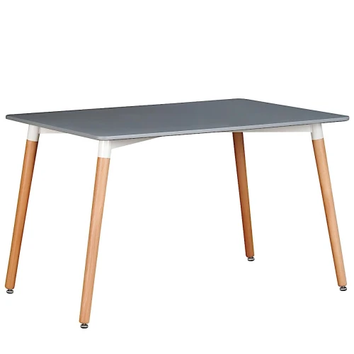 SQT-8 Стол обеденный СЕРЫЙ 120*80 см, столешница МДФ, основание бук