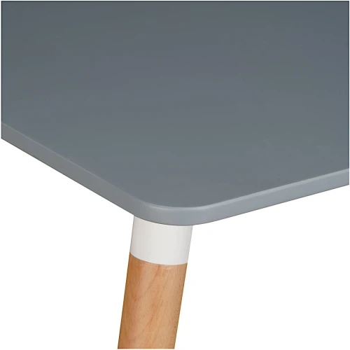 SQT-8 Стол обеденный СЕРЫЙ 120*80 см, столешница МДФ, основание бук