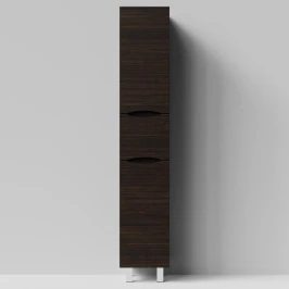 Пенал Лайт 35 напольный, Палисандр ПВХ 43101, левый, бельевая корзина