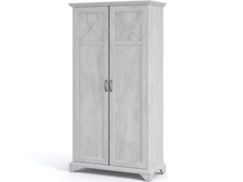 Шкаф «Лорена» 2-х дверный, Бетон Паин белый