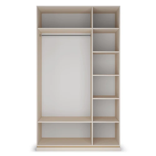 Шкаф распашной трехдверный с зеркалом Капри