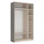 Шкаф распашной трехдверный с зеркалом Капри