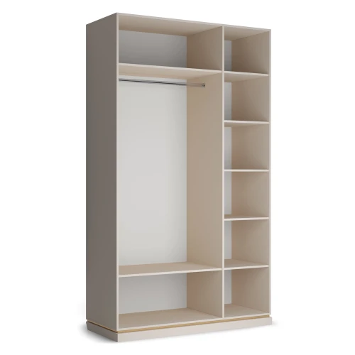 Шкаф распашной трехдверный с зеркалом Капри