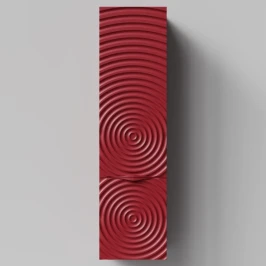 Пенал Эйфория 40 F1, пример RAL 3004 Пурпурно-красный, матовая, подвесной, правый