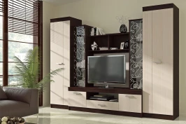 Гостиная Атлантида 4, Дуб беленый, Венге