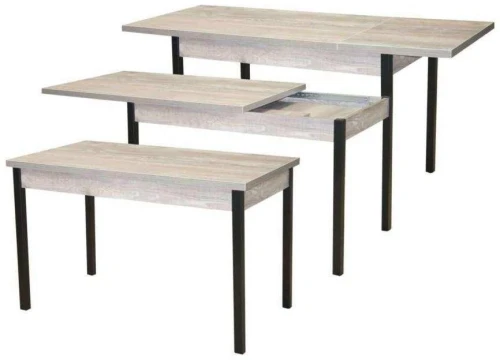 Стол обеденный Бродвей Бетон темный / черный