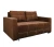 Диван аккордеон Марс велюр коричневый 140
