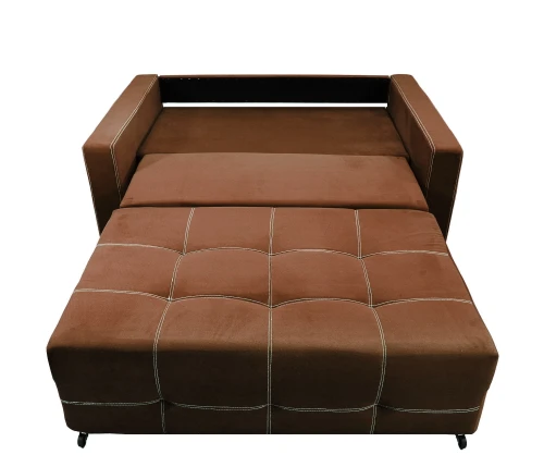 Диван аккордеон Марс велюр коричневый 140