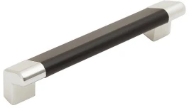 Ручка скоба мебельная С-16 Венге/Хром 116*22*29