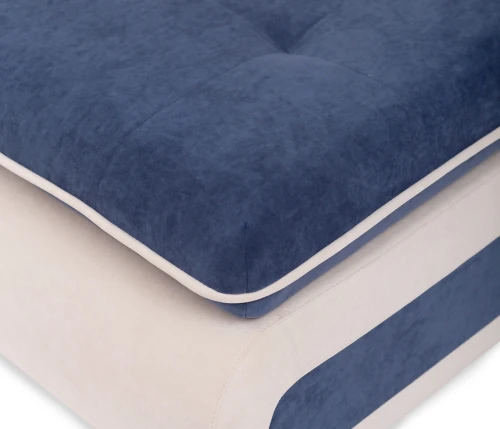 Пуф Оскар, велюр синий