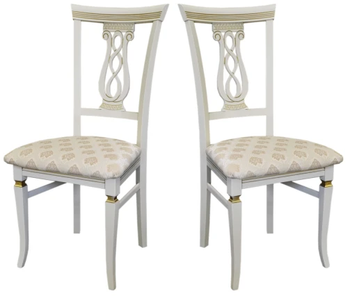 Стул Агнесс слоновая кость/золото, Маркус ваниль