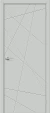 Межкомнатная дверь ПЭТ BRAVO Граффити-5.Д.П Grey Silk
