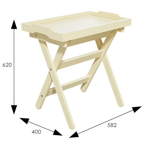 Столик с подносом Лотос дуб шампань Л