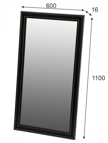 Зеркало Васко В 61Н венге/серебро 110 см х 60 см