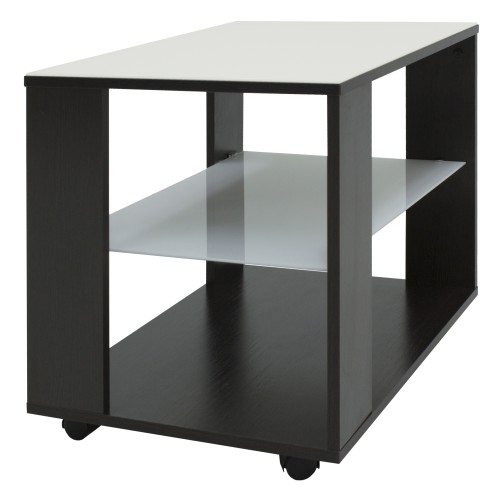 Стол журнальный BeautyStyle 5 венге/стекло белое