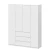Шкаф для одежды и белья четырехстворчатый Денвер (Серия 2), Белый