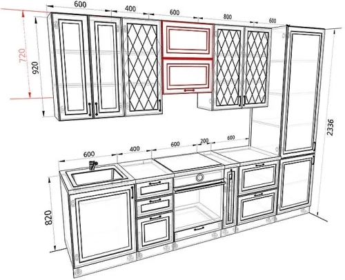 Кухня Ницца Комплектация 10