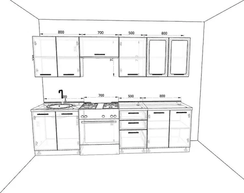 Кухня Базис Комплектация 63