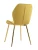 DC825 Стул мягкий, ГОРЧИЧНЫЙ#G62-21 велюр, каркас металл золото КРУГЛЫЙ