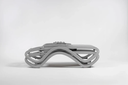 Шезлонг Nardi Omega без подлокотников, бело-синий