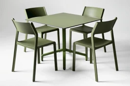 Стол складной квадратный Frasca Mini 70*70, тортора (база + столешница)