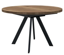 Стол DikLine RD100 Дуб Галифакс/опоры черные